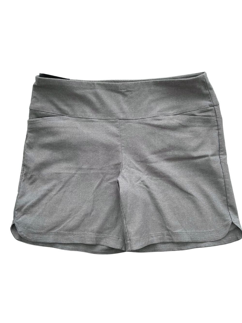 NWT Lady Hagen Lt Heather Gray PullOn Sculpt Golf Shorts Pockets 7” Inseam XXL